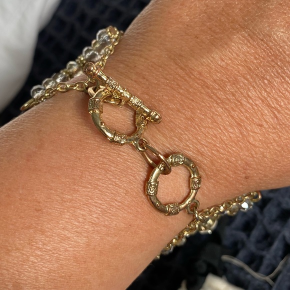 Crystal and Stone evening bracelet - Picture 6 of 7